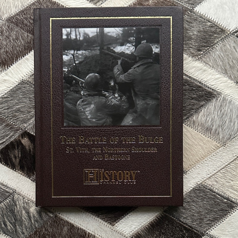 History Channel Leatherbound Book - The Battle of the Bulge - Brown